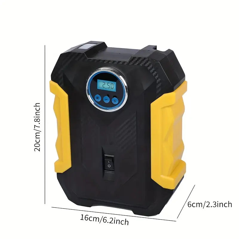 Compresor de Aire 12V | Portátil, Rápido y Seguro con Pantalla LED