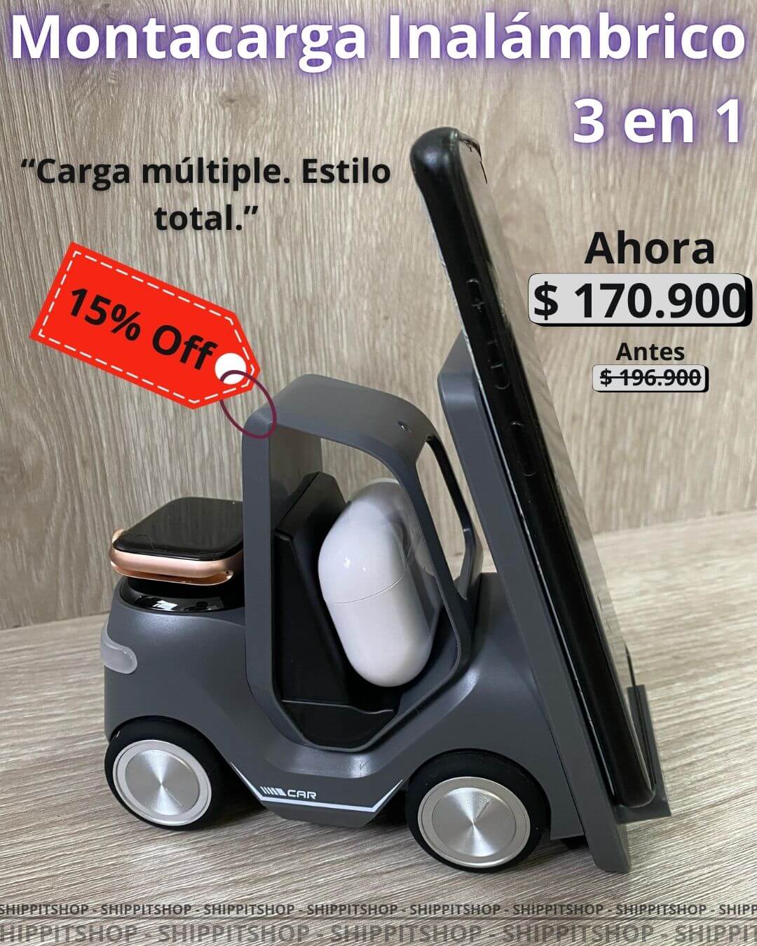 Montacarga Inalámbrico 3 en 1